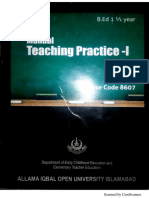 Solved Teaching Practice Manual 8607