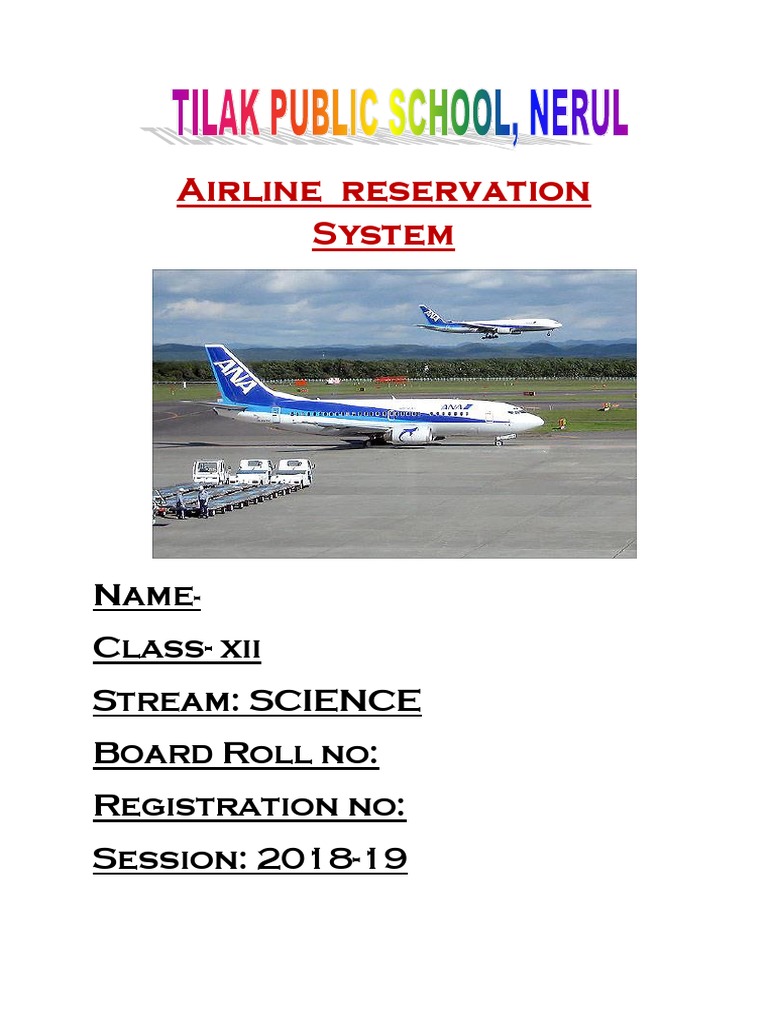 Airline Reservation System Overview | PDF