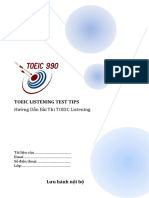(HANH TRINH TOEIC 990) Huong Dan TOEIC Listening P1-P4 PDF