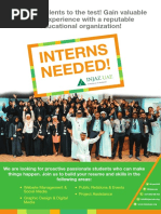 Intern Poster - University Students