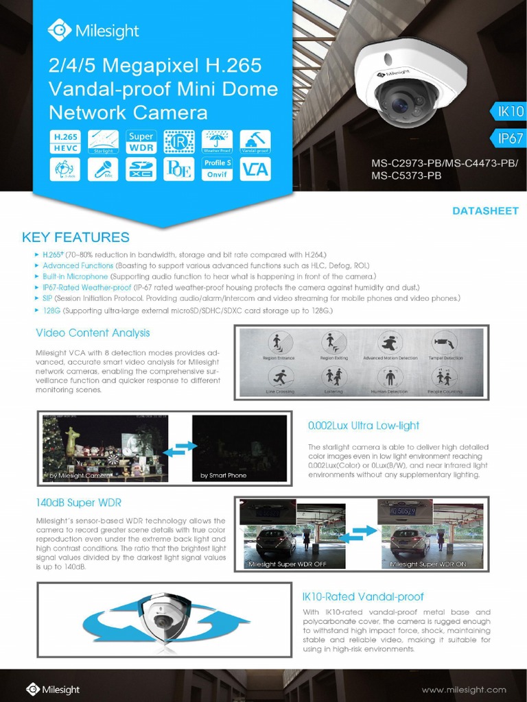High-Performance Security Cameras Specs | PDF | Session Initiation ...