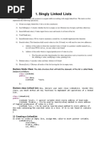 Lab Manual - Linear Linked List