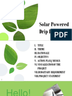 Solar Powered Drip Irrigation