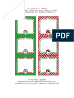 FREE Printable "Letter To Santa", "Christmas Wish List" and Tag/Label Designs by Anders Ruff