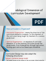 Methodological Dimension of Curriculum Development