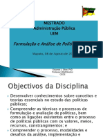 Programa e Abordagem Do Curso de Mestrado Da UEM 2018