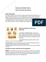 Personal Development Week 11 Family Structures and Legacies