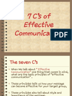 Concept of 7Cs