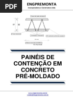Painéis de Contenção Em Concreto Pré-Moldado