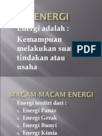 Jenis-jenis Energi dan Sumber Energi