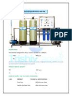 Technical Specifications 500 LPH: Design Basis