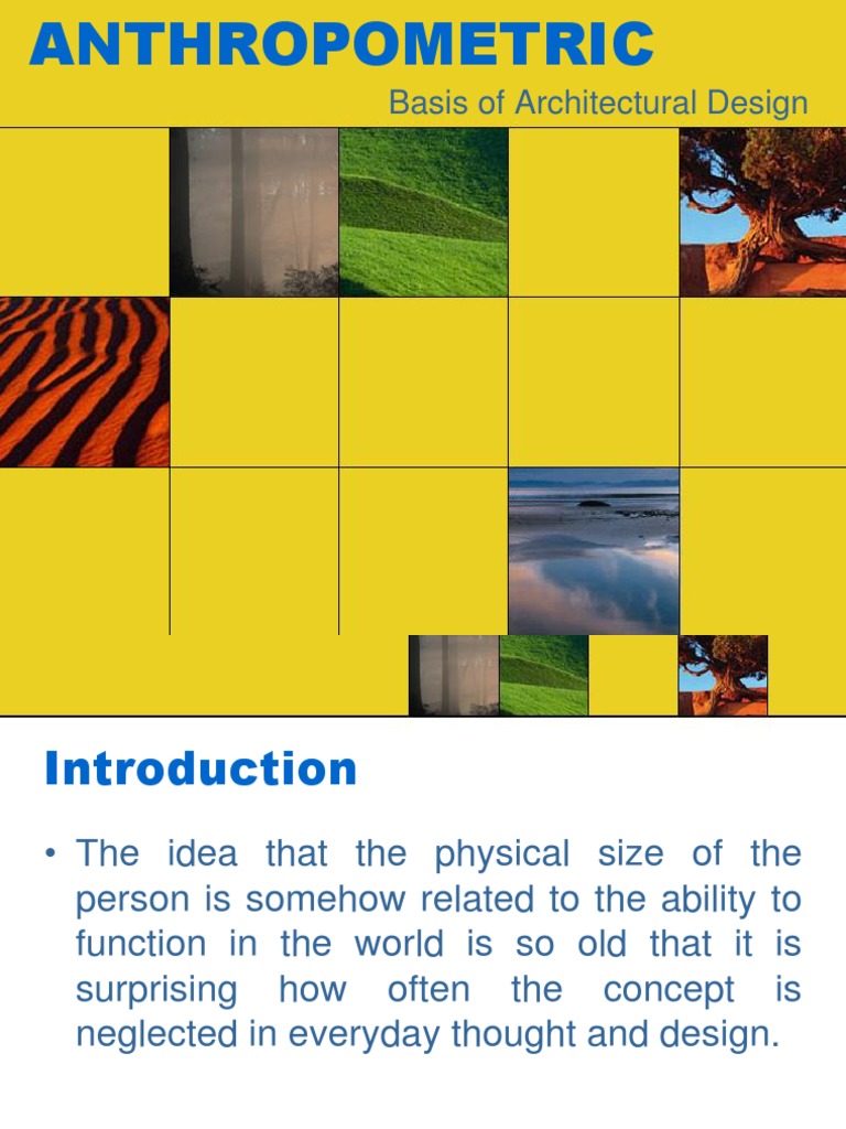 Theory of Architecture 01 PR 02 | PDF | Anthropometry | Human Factors ...