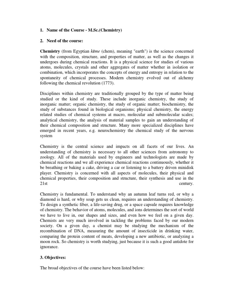 Msc Chemistry Pdf Download Free Pdf Chemical Reactions Spectroscopy