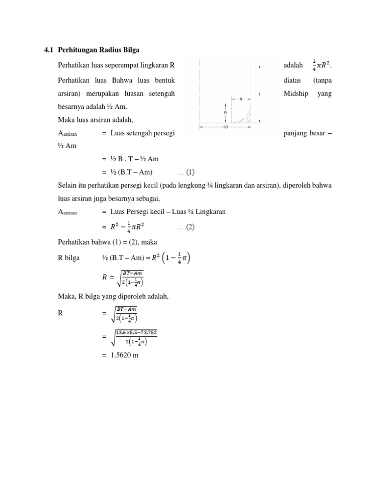 Perhitungan Radius Bilga | PDF