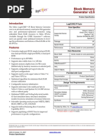 Block Memory Generator v2.6: DS512 October 10, 2007 Product Specification