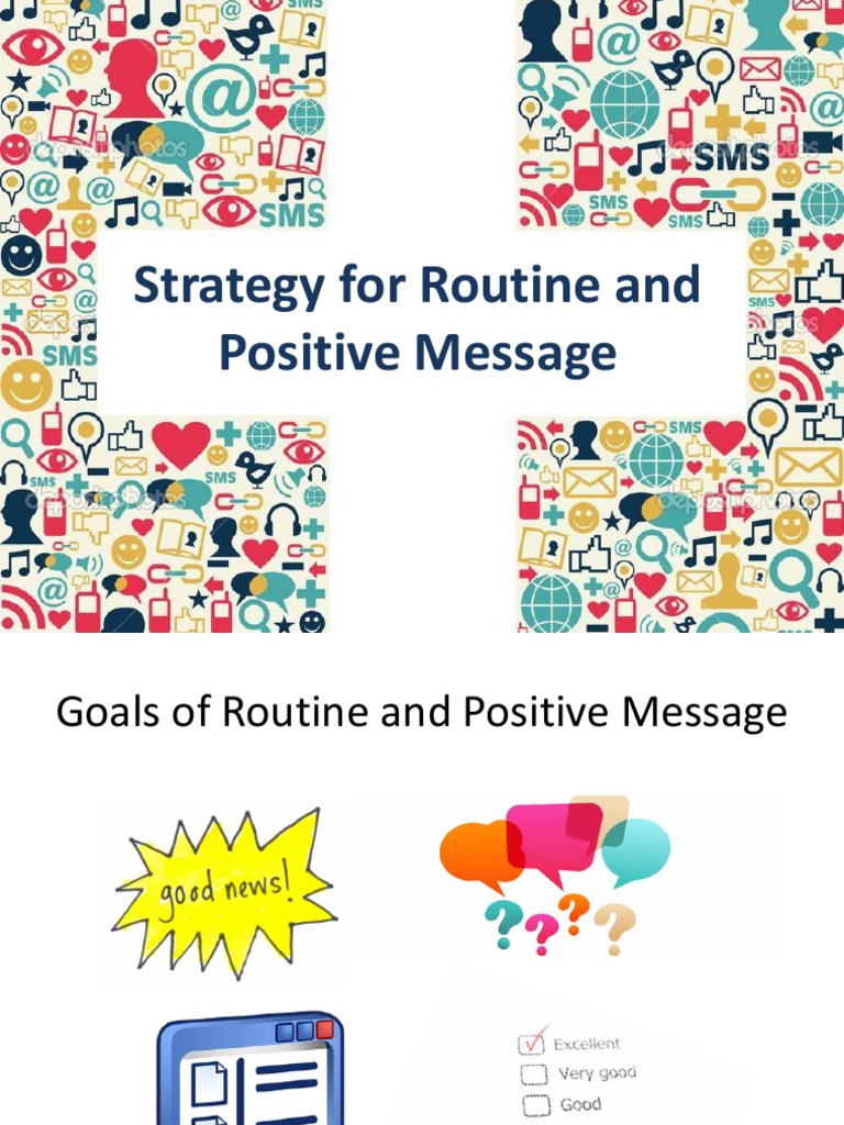 Strategy For Routine and Positive Message | PDF