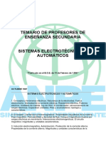 Temario Sistemas Electrotécnicos y Automáticos