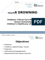 Near Drowning: Pediatric Critical Care Medicine Emory University Children's Healthcare of Atlanta