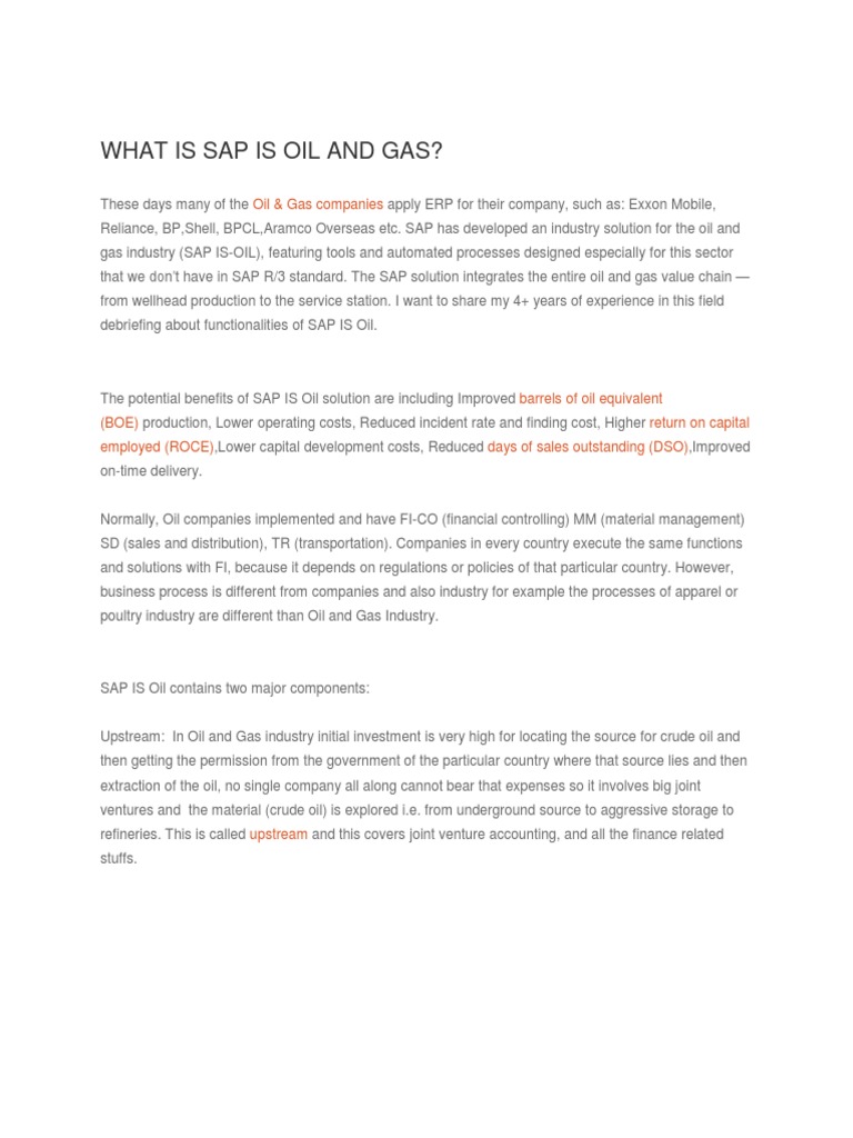 SAP intelligence overview