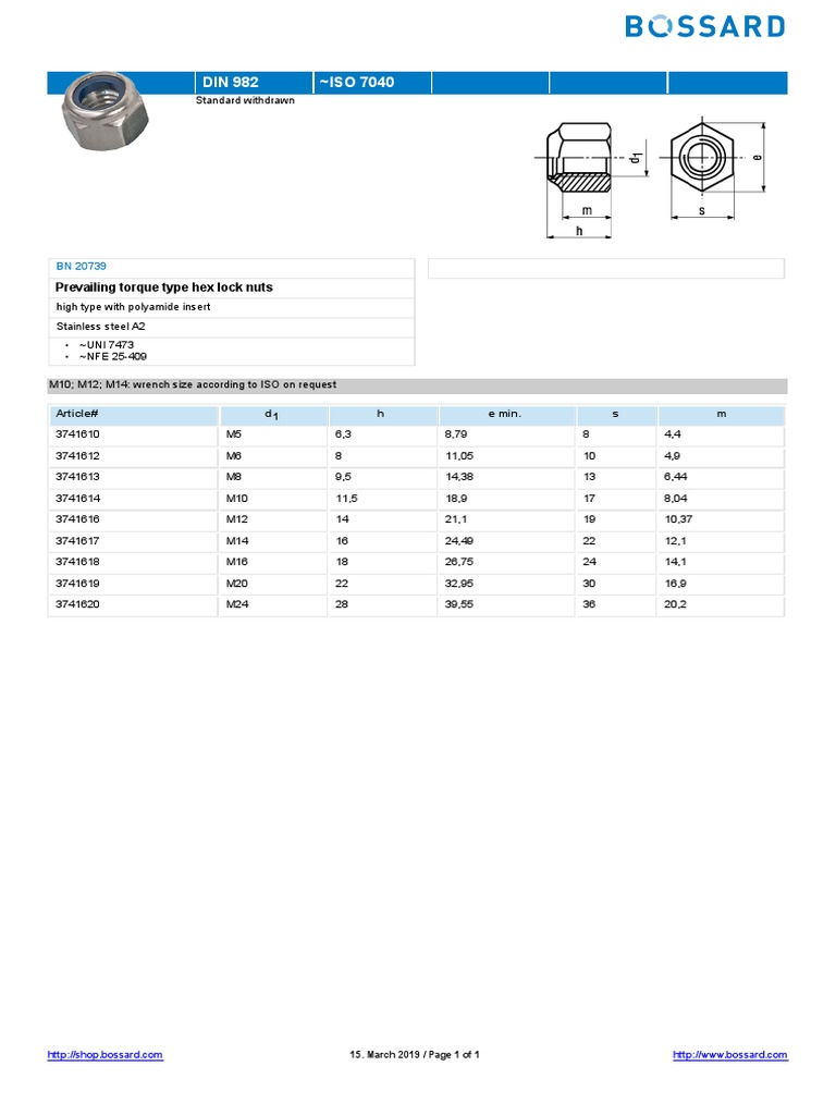 Stainless Steel Hex Lock Nuts Guide | PDF