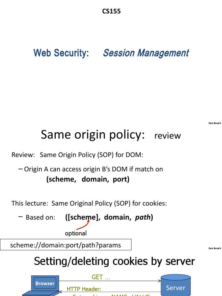 Understanding Session Management in Web Security | PDF | Http Cookie ...