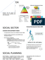 Social Sector: MAJOR TASK: To Improve The Level of
