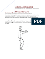 Smoothing Out The Lumbar Curve