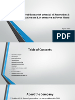 To Find Out The Market Potential of Renovation & Modernization and Life Extension in Power Plants