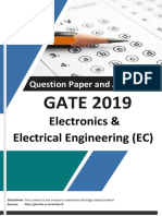 Question Paper and Answer Key: Electronics & Electrical Engineering (EC)