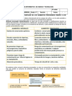 Ficha de Informativa de Ciencia y Tecnología Alimentos Transgenicos y Procesados