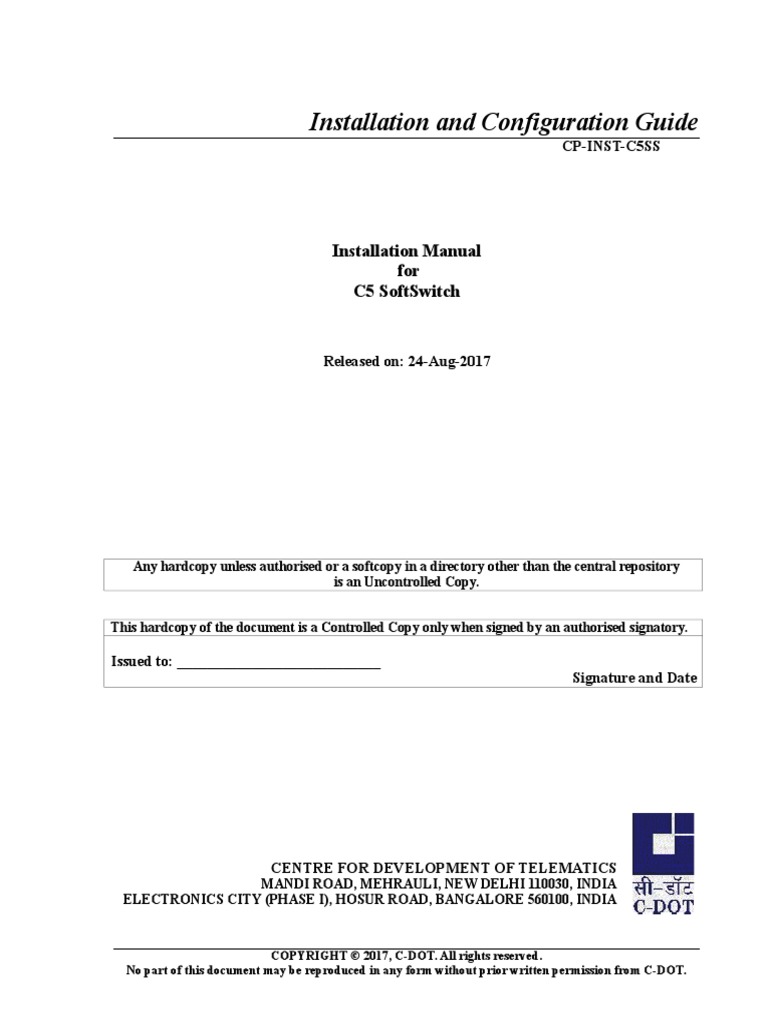 C5 Install Manual Rel Updated | PDF | Session Initiation Protocol ...