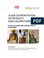Guide D'exportation Des Produits Agro-Alimentaires