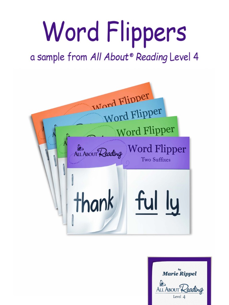 Word Flippers A Sample From All About PDF Education Theory Teaching