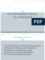 Entrepreneurial Leadership 1