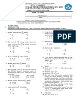 Soal Ujian Semester Matematika