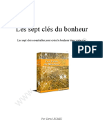 Les Sept Cles Du Bonheur PDF