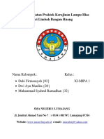 Laporan Kegiatan Praktek Kerajinan Lampu Hias Dari Limbah Bangun Ruang