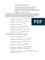 Product Rule Activity Sheets
