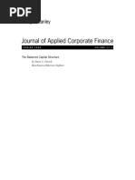 The Balanced Capital Structure (Corporate Financing Alternatives)