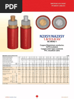 N2Xsy/Na2Xsy N2Xsy/Na2Xsy: 1.8/3 (3.6) KV 1.8/3 (3.6) KV