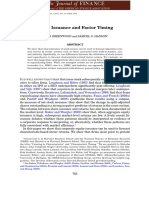 Share Issuance and Factor Timing: Robin Greenwood and Samuel G. Hanson