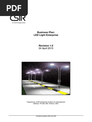 BUSINESS PLAN  LED LIGHTING 