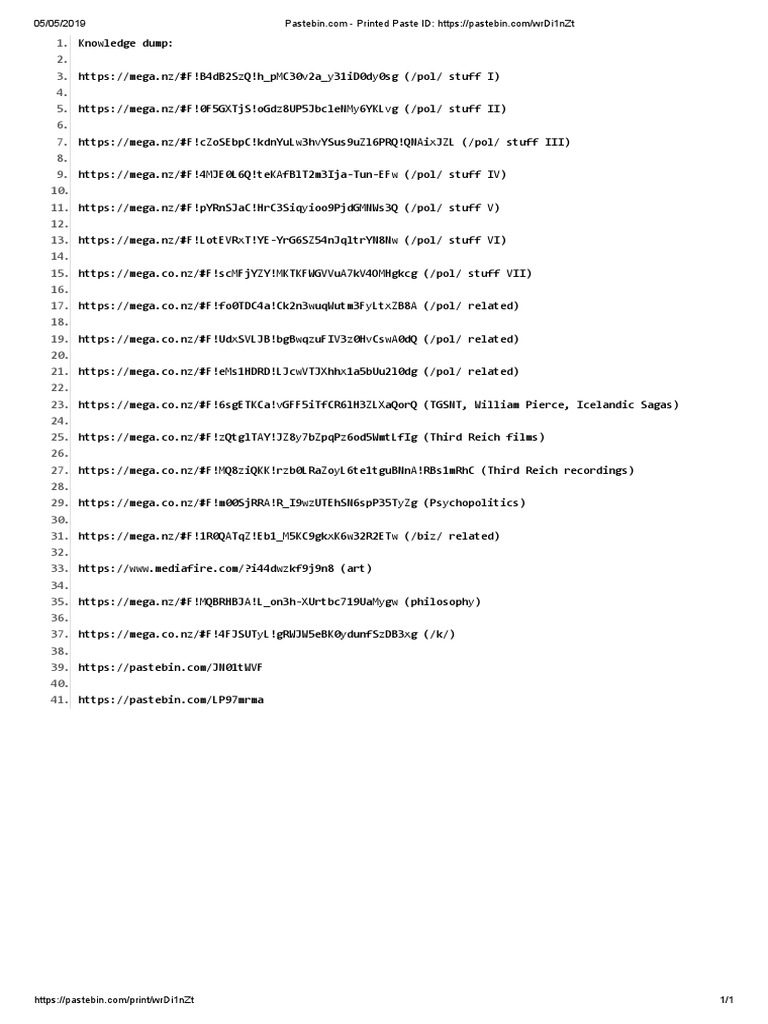 Printed Paste ID Https Pastebin - Com WrDi1nZt | PDF | Games & Activities