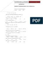 MATEMATICAS 1.3 Operaciones de Monomios y Polinómios (Adición, Resta, Multiplicación y División)