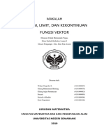 Operasi Limit Dan Kekontinuan Fungsi Vektor PDF