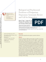 Biological and Psychosocial Predictors of Postpartum Depression: Systematic Review and Call For Integration