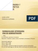 Farmacodinamia y Farmacocinetica Veterinaria