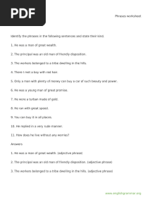 Phrases Worksheet