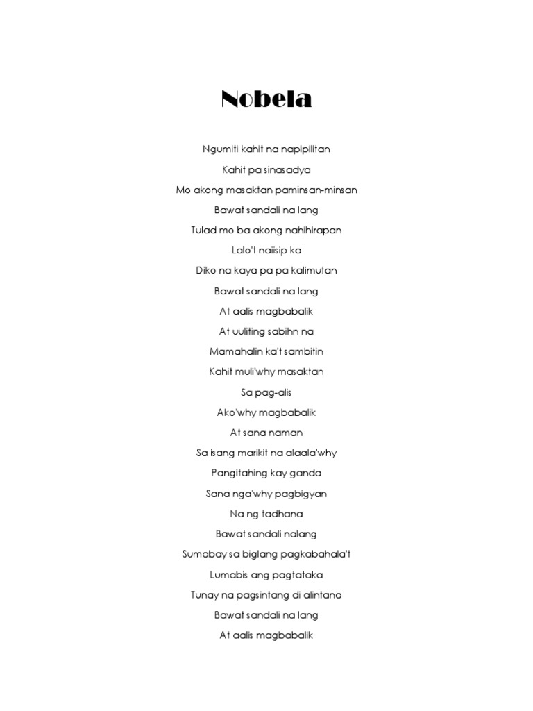Nobela | PDF