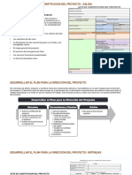 Desarrollar Acta de Constitucion Del Proyecto: Salida